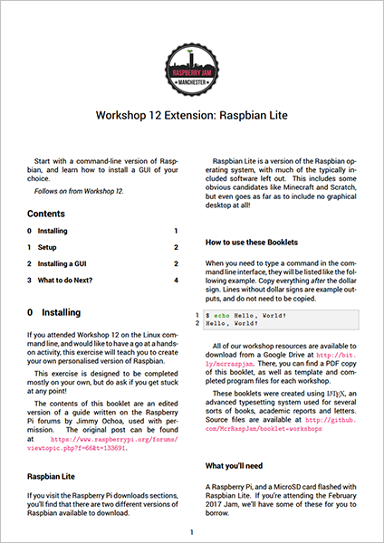 Workshop 12 extension PDF
